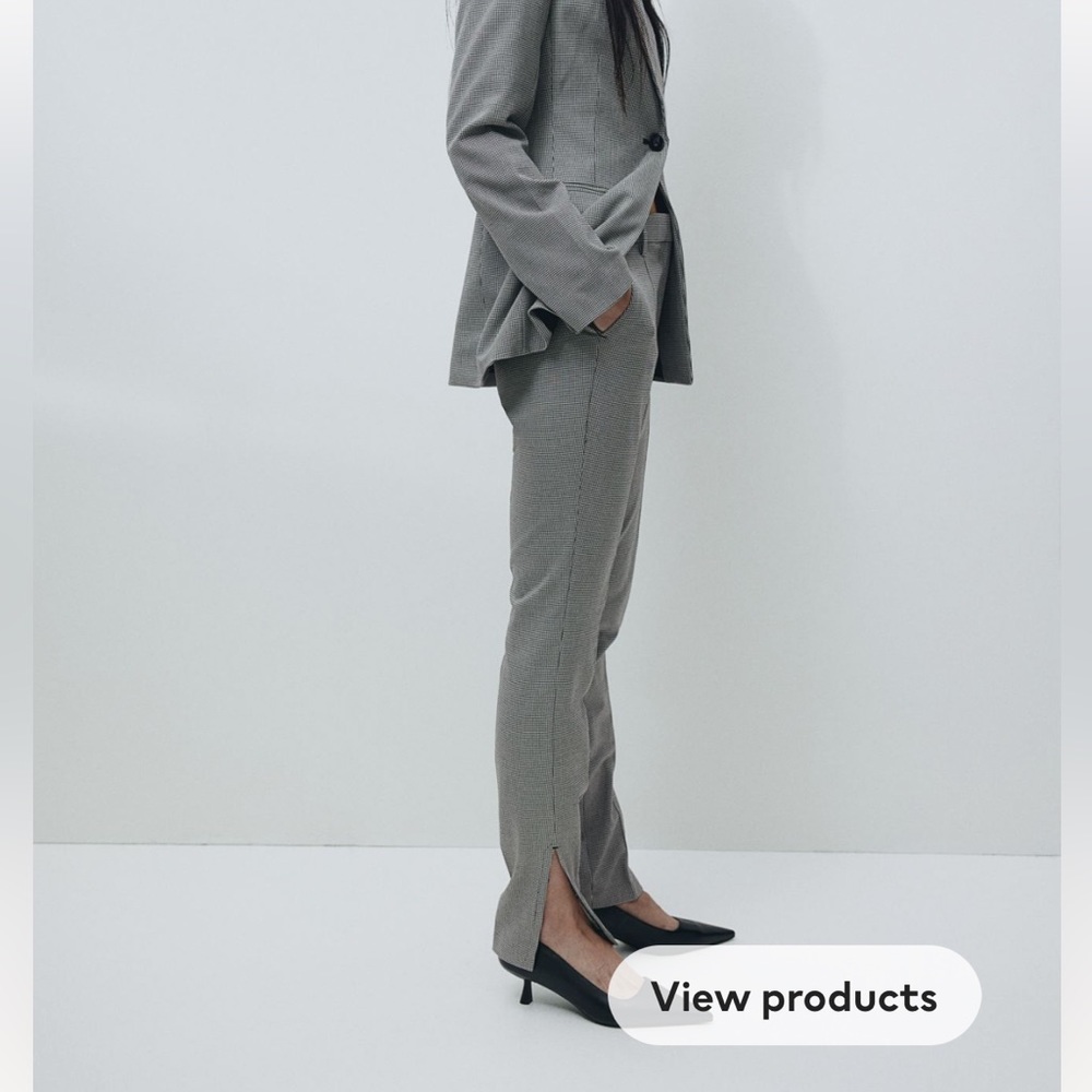 NWT H&M Slit-Hem Pants